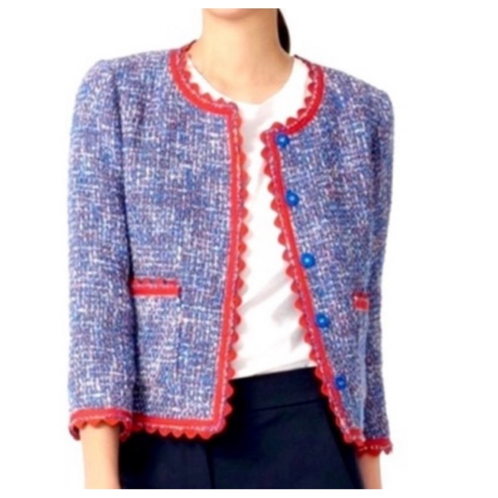 J Crew Lady jacket in autumn tweed